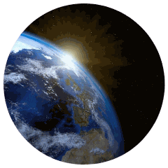 Foto desde el Universo viendo el planeta Tierra