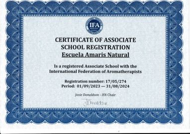 Imagen del Certificado de IFA,