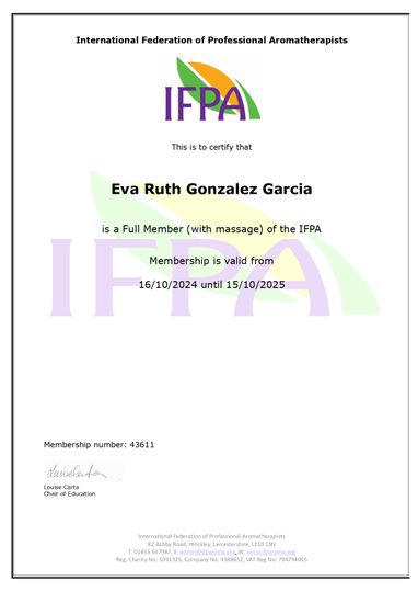 Certificado de la IFPA