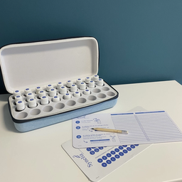 [KIT026] Kit Synelia, estuche para 36 Ae. color azul